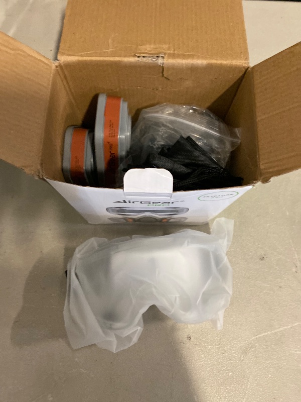 Photo 1 of AirGearPro G-500 Reusable Respirator Mask with A1P2 Filters | Anti-Gas, Anti-Dust | Gas Mask Ideal for Painting, Woodworking, Construction, Sanding, Spraying, Chemicals, DIY etc