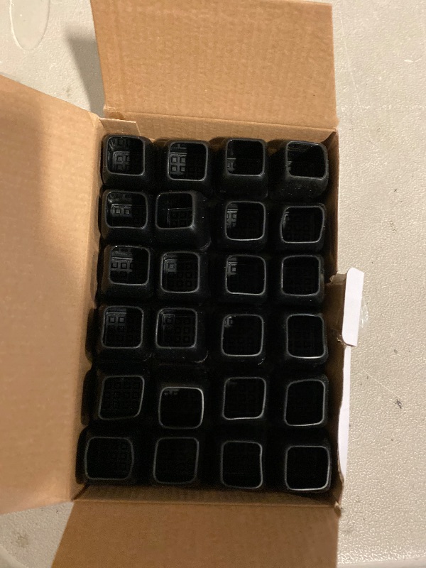 Photo 1 of Ezprotekt 24 Pcs Black Square Chair Leg Floor Protectors with Felt, Silicone Felt Furniture Pads Cups for Hardwood Floor, Dining Table Leg Caps Covers No Scratches and Noise (M Fit: 0.75" - 1")