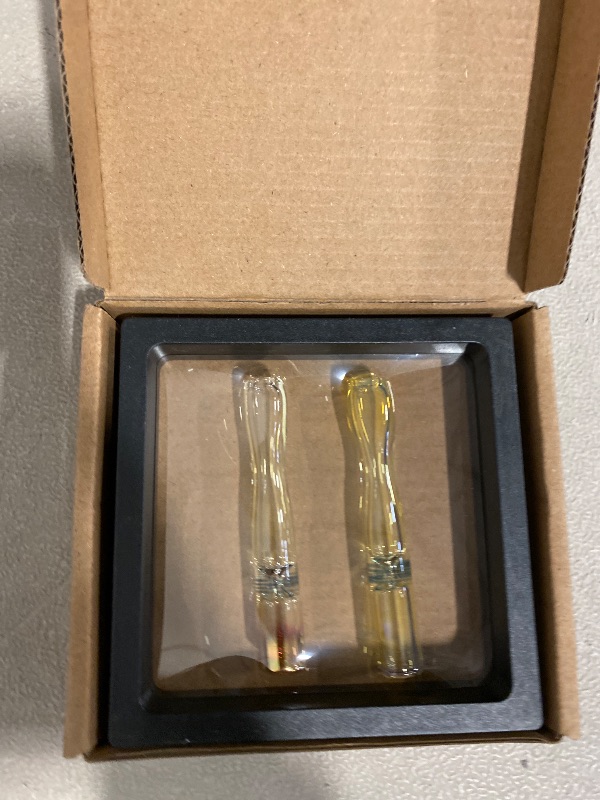 Photo 1 of 2Pcs Glass Cigarette Holder,Handmade Glass Smoking Pipes,3’’Cigarette Mouthpiece for Smoking.