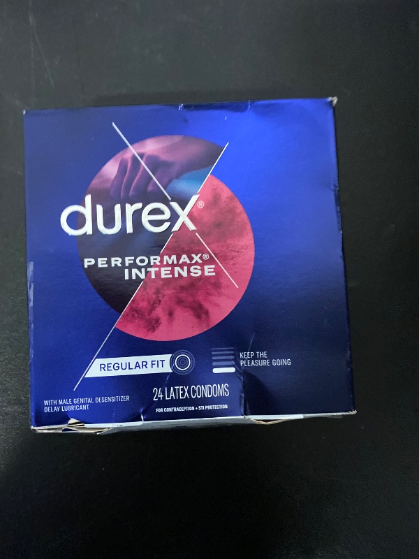 Photo 1 of Durex Performax Intense Ribbed & Dotted with Delay Lubricant Premium Condom (72 Count)