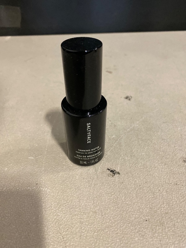 Photo 1 of SALTYFACE - Tanning Water (Medium to Dark) - Self Tanner for Face, Neck, Ears, Chest - No Color Transfer - Oil Free, Fragrance Free - Streak-Free, Non-Clogging - Vegan Skin Care - 1 FL OZ (30 ML)