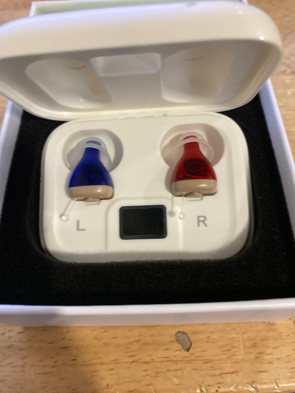 Photo 1 of Flaygo Rechargeable Hearing Aids for Seniors with 16-Channel Digital Chips Intelligent Noise Cancellation for Clear Sound Super-Mini Invisible Design Comfort Fit in Ear Canal & 7-Day Ultra Standby