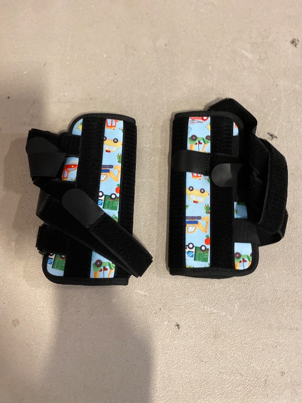 Photo 1 of 2 Pcs Thumb Sucking Deterrent, Sky Blue Automobile Elbow Thumb Guard for Thumb Sucking, Nail Biting Treatment for Kids Prevention Anti Nose Picking for Boys Girls Finger Sucking Prevention