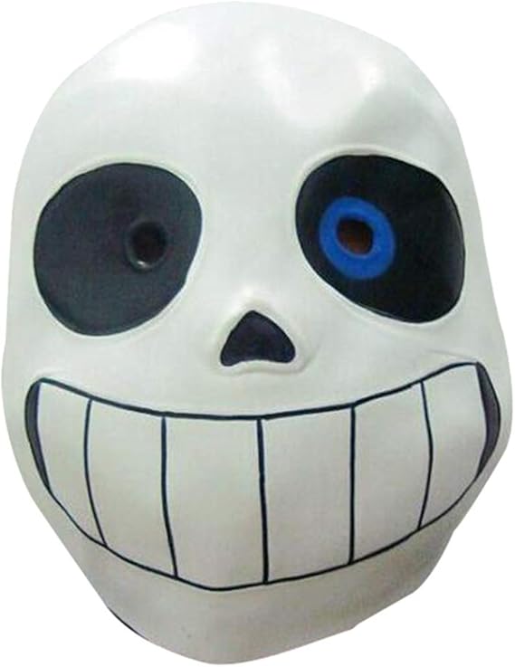 Photo 1 of Deluxe Latex Game Full Head Mask Cosplay Costume Helmet Party Fancy Ball Halloween Christmas Props (For Adult, Blue Eye)