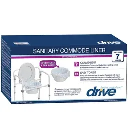 Photo 1 of Drive Super Absorbent Commode Liners 7(BX)