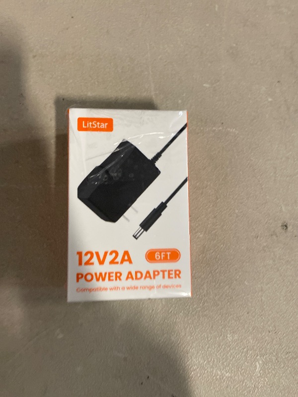 Photo 1 of 12V 2A Power Supply AC Adapter Replacement with 8 Tips, Regulated 12 Volts 2000mA Cord Charger for LED Strip Light, CCTV Camera, GPS, Webcam, Router, BT Speaker DC12V Transformer (6ft)