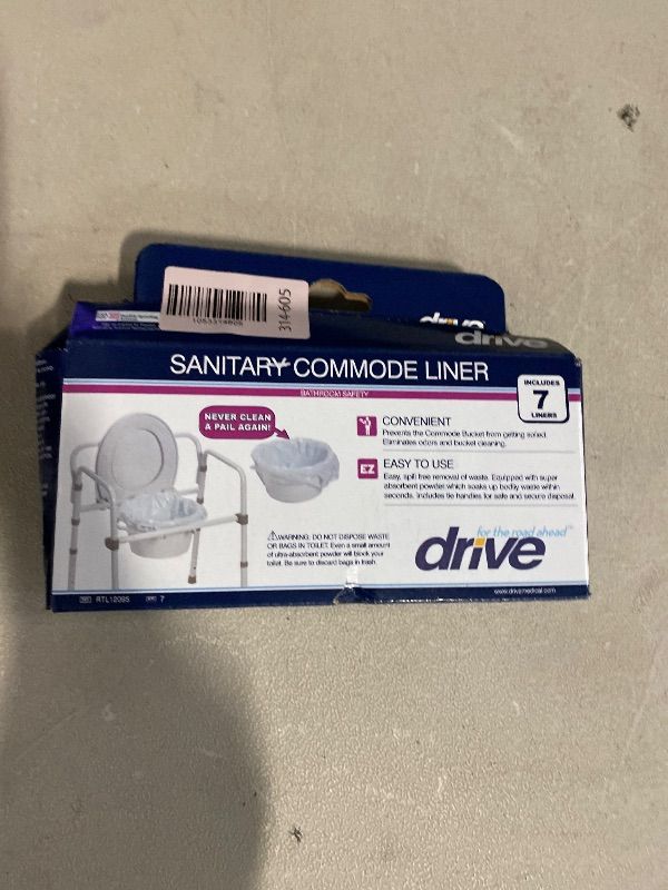 Photo 1 of Drive Super Absorbent Commode Liners 7(BX)