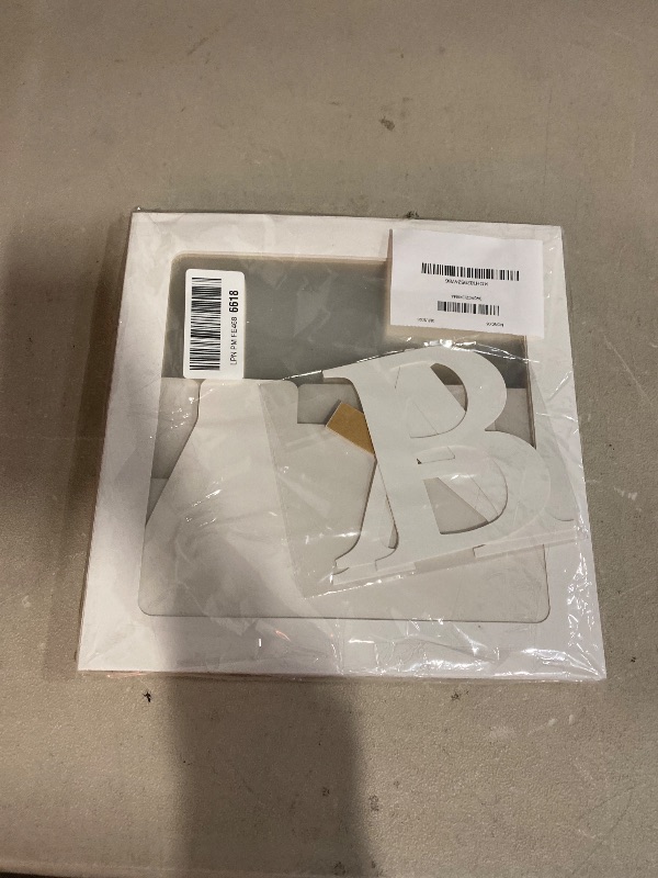 Photo 1 of Baby Boxes with Letters, 4 Transparent Balloon for Gender Reveal Birthday Wedding Baby Shower Decorations (White)