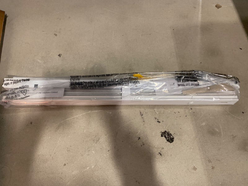 Photo 1 of Fabublinds No Drill No Tool 1" Vinyl Mini Blinds, Light Filtering Horizontal Window Blinds & Shades, Cordless Blinds for Windows, 25" W X 36" H, White