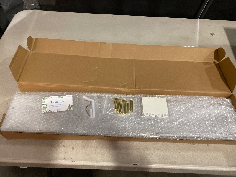 Photo 1 of Brochure Holder Wall Mount, 2 Pack Acrylic Modular Flyer with Adjustable Magnetic Golden Bolt, Wavy Lace Pamphlet Display Stand for Organizer Trifold Flyer, Document, Leaflet, 6 Slots