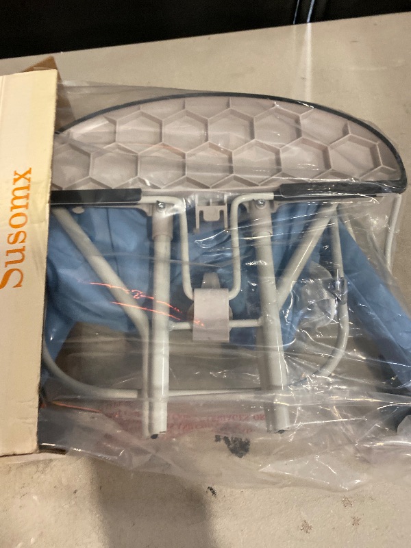 Photo 1 of Baby Bouncer, Foldable Infant Bouncer Seat with 3 Adjustable Heights, 0-18 Months, Portable Baby Bouncer with Soft Cotton Fabrics, Lightweight & Easy to Wash