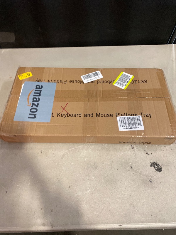 Photo 1 of Keyboard Tray Under Desk Heavy-Duty Metal Slide-Out Platform Drawer Tray (Gray)