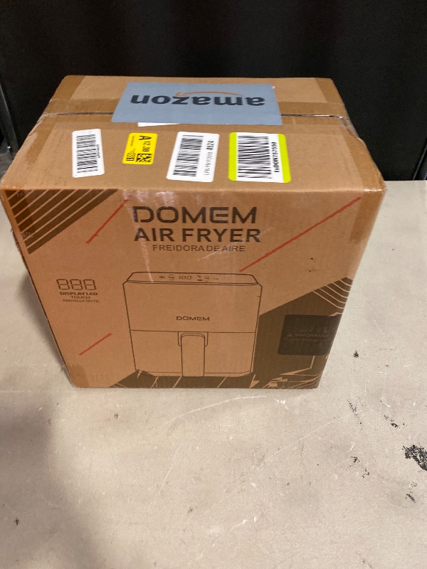 Photo 1 of 3 Qt Compact Air Fryer with Non-Stick Basket and Rack, User Friendly Simple Touchscreen, Cook in Simple Steps, Low-Oil Cooking Small Air Fryer, Space Saving Cooker