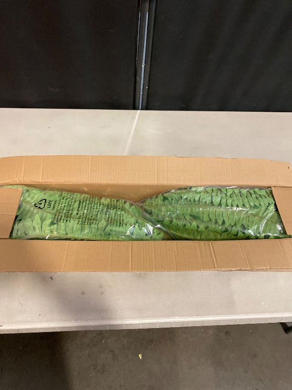 Photo 1 of 45" Fake Ferns, Realistic Large Artificial Bush Plants, 2 Artificial Boston Ferns with 59 Fronds for Outdoors Planter Indoor Home Garden Porch Decor