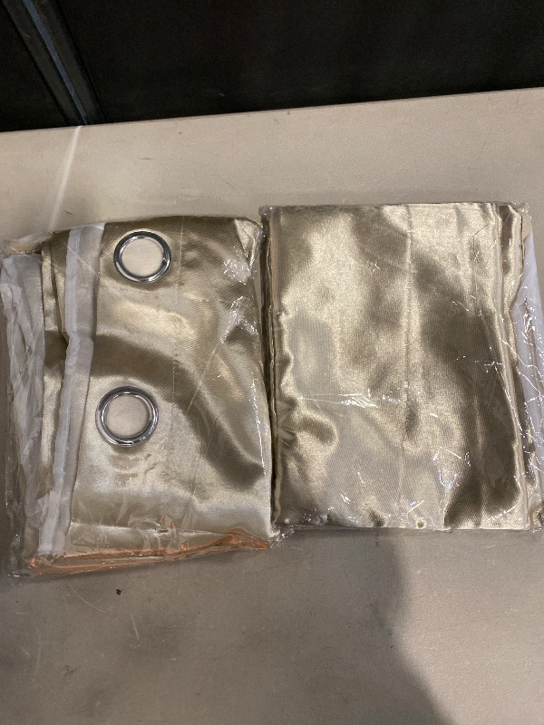 Photo 1 of 2 Panels Star curtains, blackout curtains, bedroom double-layer curtains, children's curtains, cute curtains, children's blackout curtains, 72-inch long 2 panel, 39.37"* 78.74",Beige