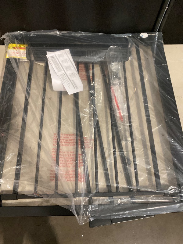 Photo 1 of Cumbor 29.7-40.6" Baby Gate for Stairs, Baby Essential Safety Gate, Mom's Choice Awards Winner-Dog Gate for Doorways, Pressure Mounted Auto-Close Pet Gates for Dogs Indoor, Durable Child Gate, Black