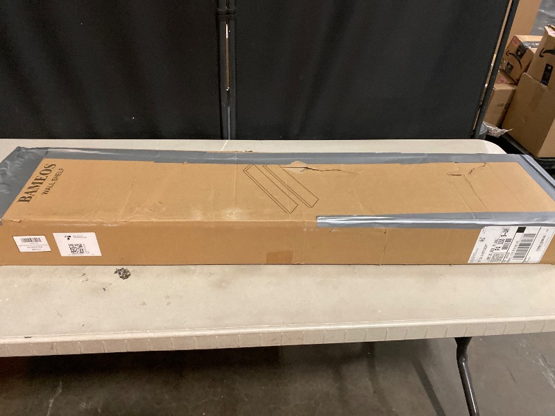 Photo 1 of BAMEOS Floating Shelf,Wall Shelf,Decor Wall Mounted Shelves,Hanging Shelf Set for Bathroom Kitchen Living,Kitchen,Room Bedroom Storage (White, 47x9)