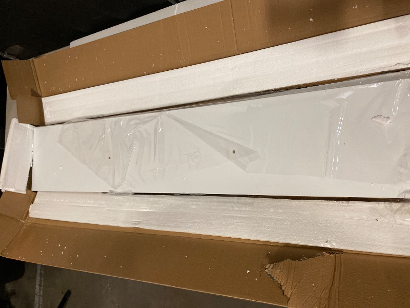 Photo 1 of BAMEOS Floating Shelf,Wall Shelf,Decor Wall Mounted Shelves,Hanging Shelf Set for Bathroom Kitchen Living,Kitchen,Room Bedroom Storage (White, 47x9)