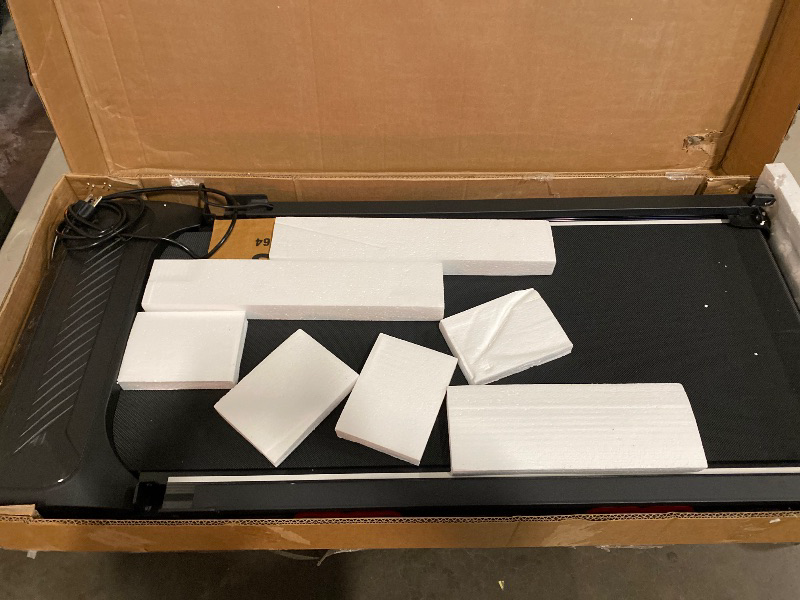 Photo 1 of Electric Walking Pad with Handle Bar, 3.5HP Compact Walking Pads Treadmill with Handles, 0.6-10.0MPH Portable Small Treadmills for Home Office Apartment Small Spaces, 400LBS with Big Screen