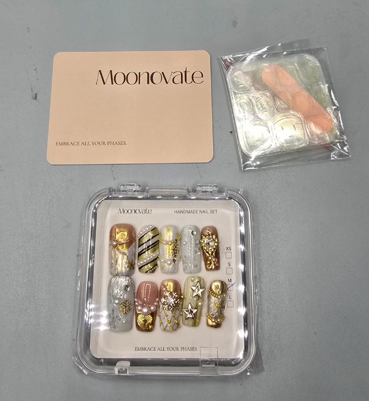 Photo 1 of Size M Handmade Press On Nails Short Homemade Press On Nails with Design Fake Nail Art For Women M