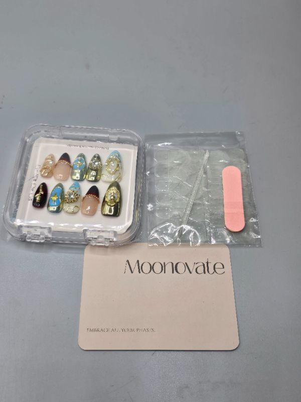 Photo 1 of Size M Handmade Press On Nails Short Homemade Press On Nails with Design Fake Nail Art For Women M