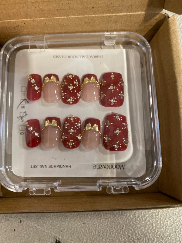 Photo 1 of Size M Handmade Press On Nails Short Homemade Press On Nails with Design Fake Nail Art For Women M