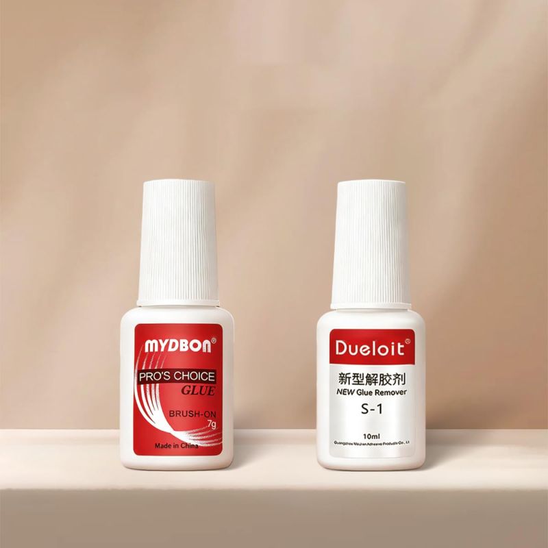 Photo 1 of Press-On Nails Glue and Glue Remover Set, Dueloit Pro's Choice Brush-On 7g with Dueloit S-1 10ml