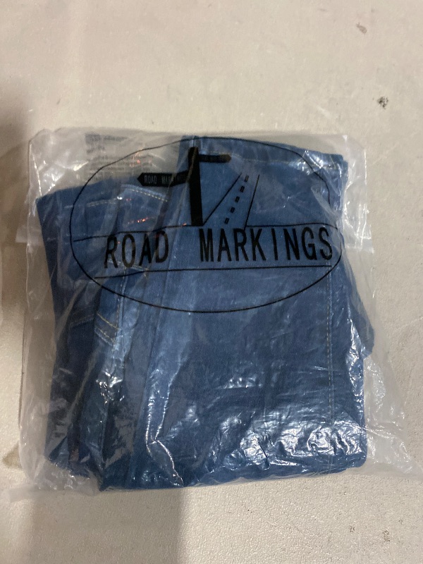 Photo 1 of Size S Women's blue denim jeans with multi-button