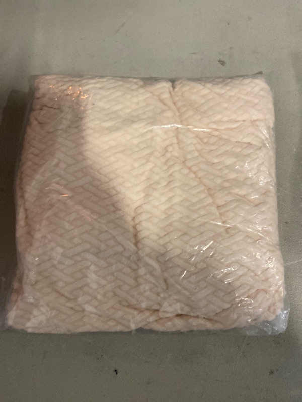 Photo 1 of Base Cushions Geometric Polyester Velvet Stretch Sofa Cover (Peach)