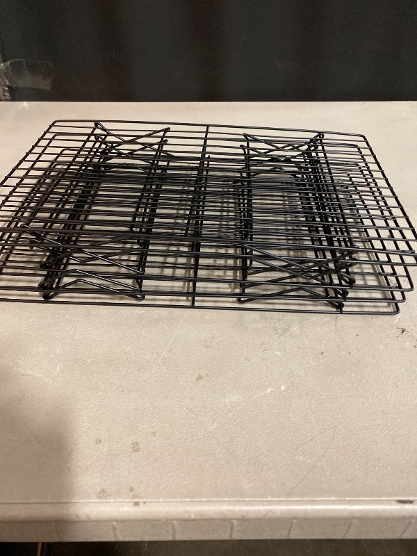 Photo 1 of Leonyo 5-Tier Stackable Cooling Rack, Stainless Steel Baking Cooking Racks for Cooling Roasting Grilling, Oven Safe & Easy Clean, Collapsible & Heavy Duty,, Black