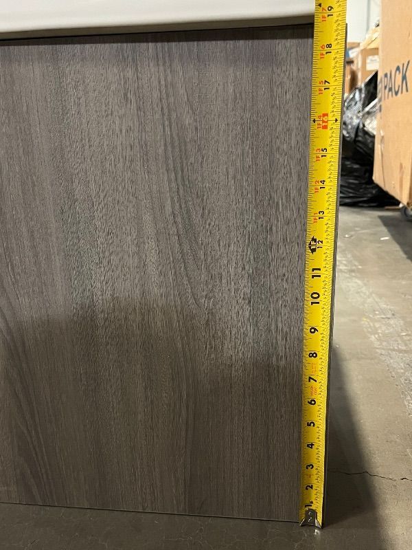 Photo 1 of 22 Inch Floating Bathroom Vanity with Sink, Modern Wall Mounted Small Bathroom Vanity, 2 Drawer Bathroom Sink Cabinet with Ceramic Sink, Soft Close Slides, Grey