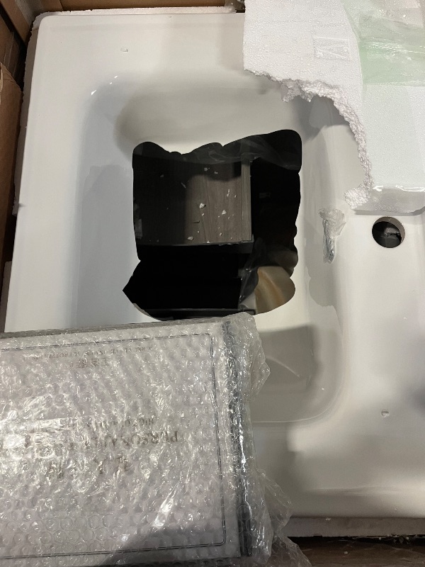 Photo 1 of 22 Inch Floating Bathroom Vanity with Sink, Modern Wall Mounted Small Bathroom Vanity, 2 Drawer Bathroom Sink Cabinet with Ceramic Sink, Soft Close Slides, Grey