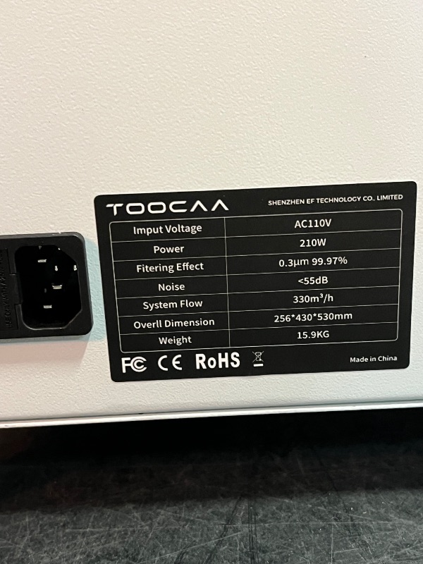 Photo 1 of Purifier for Engraver - Powerful 220W Suction 330m³/h, Low-Noise, 99.97% Purification, 3-Stage Filtration System for Engraver Smoke Absorption and Desktop Soldering