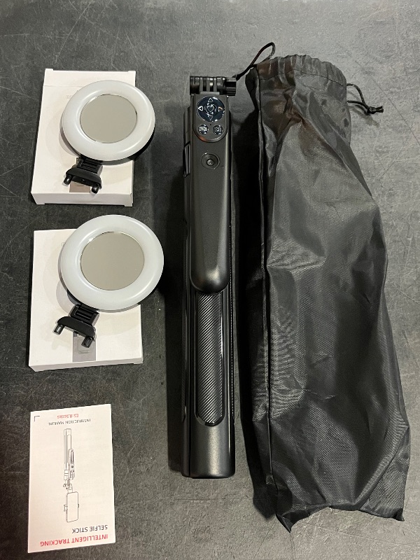 Photo 1 of Auto Face Tracking Selfie Stick Tripod for iPhone with Light 360 Rotation That Follows Your Movement 70.9" Camera Tripod Stand with Remote for Content Creator Vlog Live Stream Video Recording
