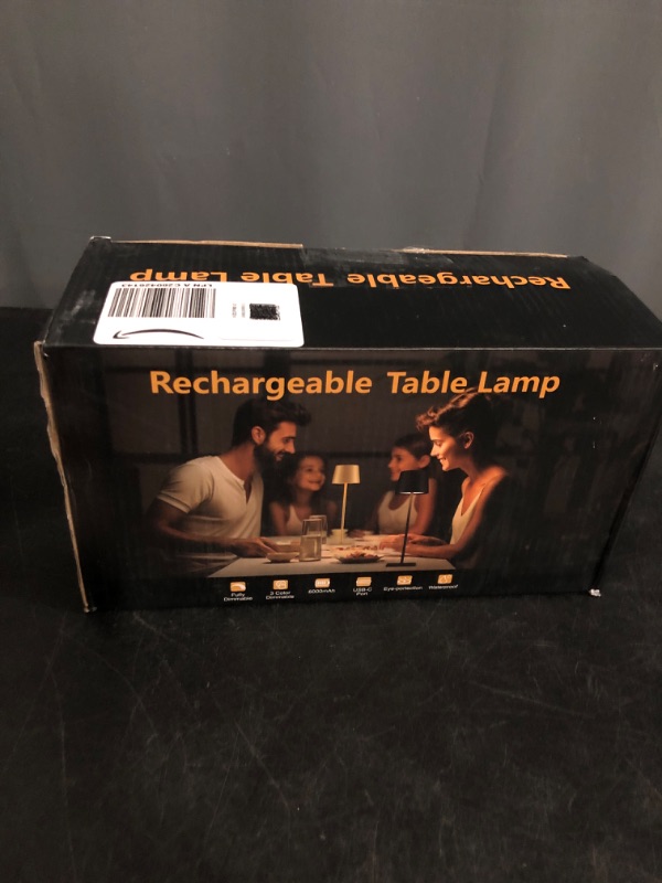 Photo 1 of KDG 2 Pack Cordless Table Lamp, Portable LED Desk Lamp, 4000mAh Battery Operated, 3 Color Stepless Dimming Up, for Restaurant/Bedroom/Bars/Outdoor Party/Camping/Coffee Shop Night Light(Orange)