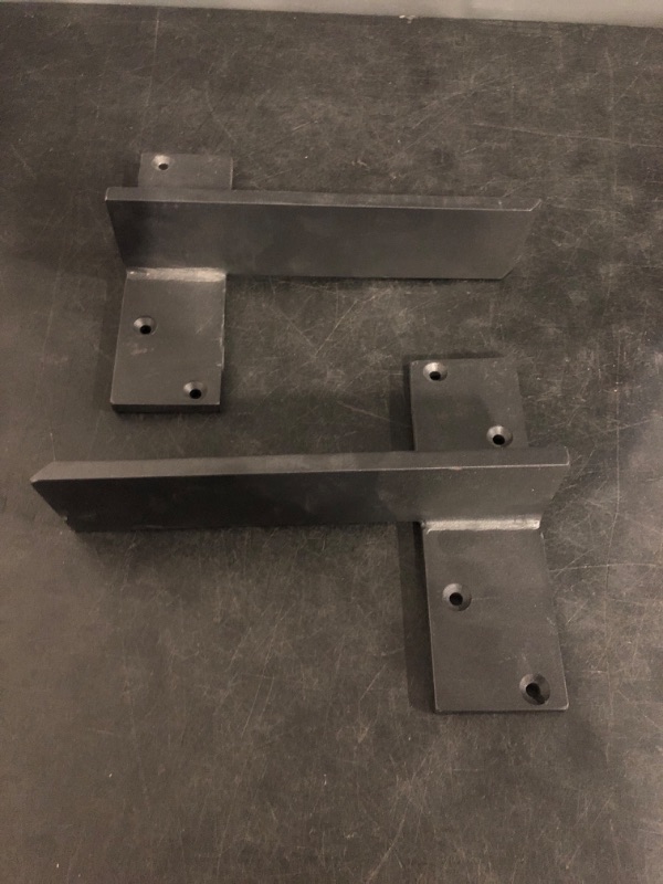 Photo 1 of Floating Shelf Bracket 3/8" Thick Heavy Duty Shelf Brackets 2 Pack Free Hanging Countertop Support Bracket 10" Lx2.5 W Floating Wall Brackets for Cabinets, Granite, Dishwasher, Bench Seats Vanities