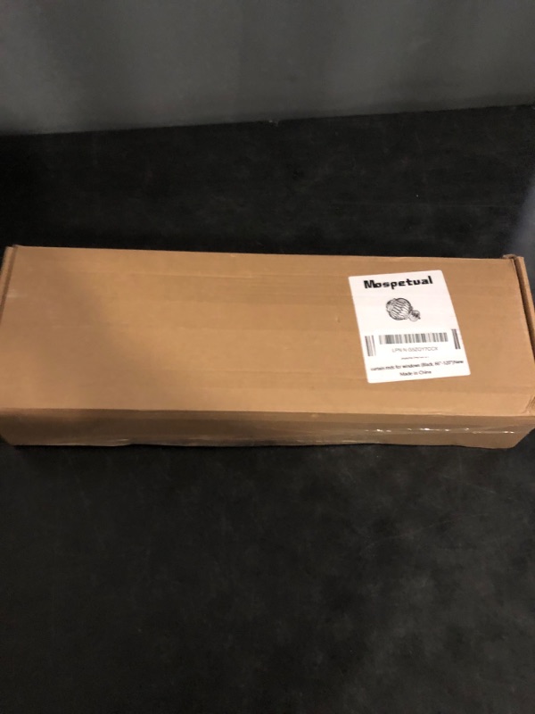 Photo 1 of Black Curtain Rod, 1 Inch Diameter Adjustable Length from Inches (66" to 120", Black)
