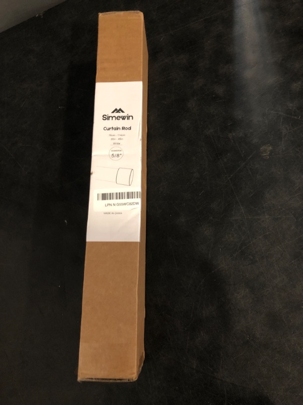 Photo 1 of Curtain Rods No Drilling for Windows 30 to 60 Inches,5/8 Inch Diameter No Drill Small Curtain Rod Set with 3M Adhesive Brackets, White