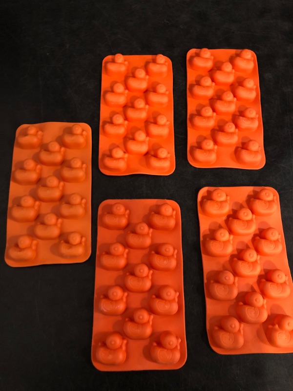 Photo 1 of Cute Animal Duck & Penguin Shape Silicone Ice Tray Maker Mold,Set 2