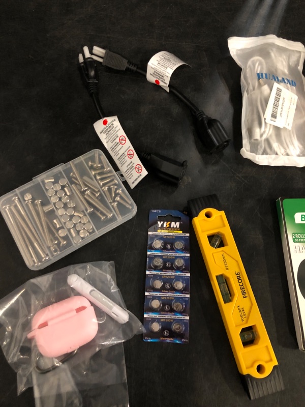 Photo 1 of 14 mixed items cell phone, tool and wires.