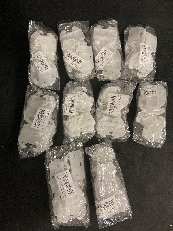 Photo 1 of 100 Pieces Plastic Drawer Guides Drawer Track Guides Replacement Parts Drawer Rail for Dressers Hutches and Drawer Systems