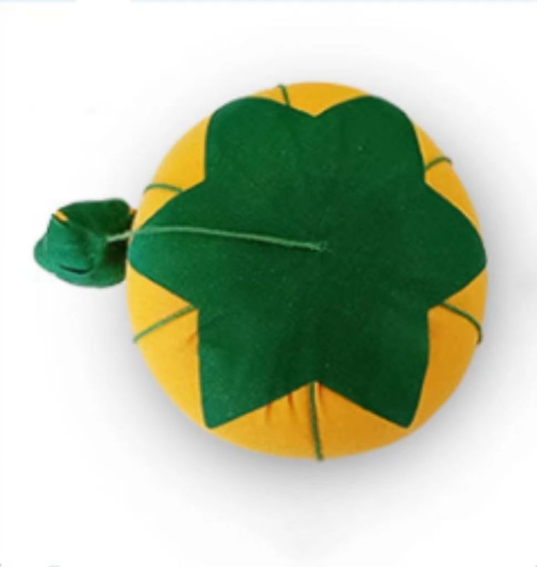 Photo 1 of 2.75" Tomato Pin Cushion Pincushion with Strawberry Emery (6.7cm) (Yellow)