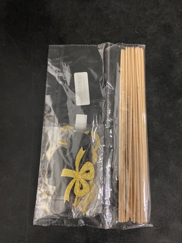 Photo 1 of 12 PCS 2025 Graduation Centerpiece Sticks Assembled Class of 2025 Cake Toppers Congrats Grad Diploma Graduation Cap Table Flower Centerpiece Sticks for 2025 Graduation Theme Party Supplies Gold