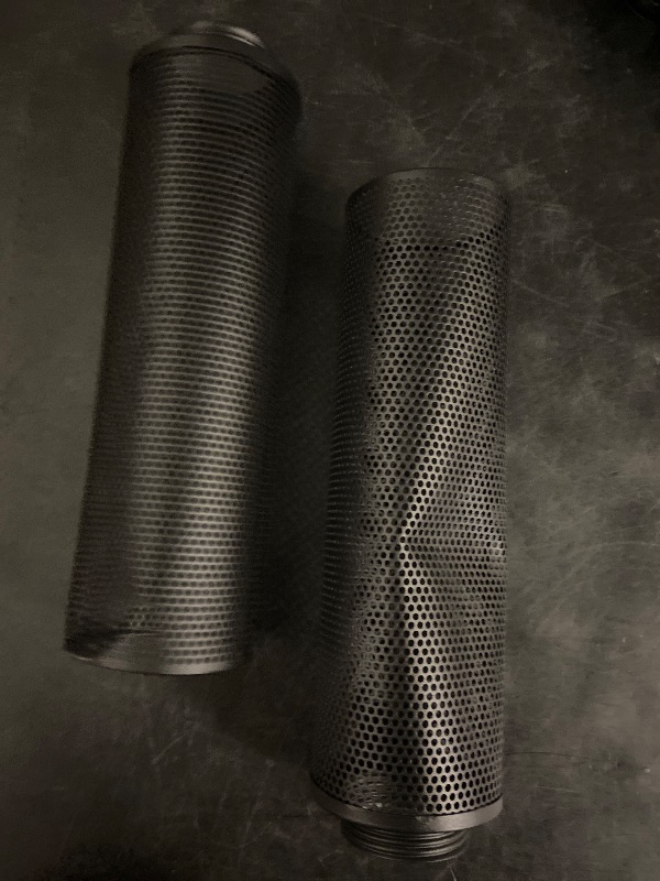 Photo 1 of Concrete Linear Pendant Light with a Metal Mesh Shade,Modern Industrial Hanging Cement Pendant Lighting Fixture for Kitchen Island Dinning Room Bedroom(Black 2-Pack)