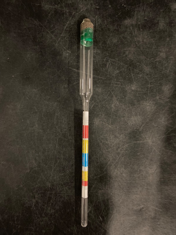 Photo 1 of FastRack Triple-Scale Hydrometer - ABV Hydrometer - Specific Gravity Hydrometer to accurately Test ABV and the Specific Gravity of Your Wine, Beer, Mead or Kombucha
