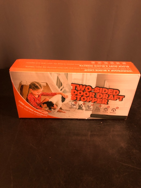 Photo 1 of BlissTrends Door Draft Stopper Covers Gaps up to 2.36", Draft Stopper for Bottom of Door Soundproof, Windproof, Dustproof, Block Light, Insect Resistant, Under Door Draft Stopper 36 Inch (Black)