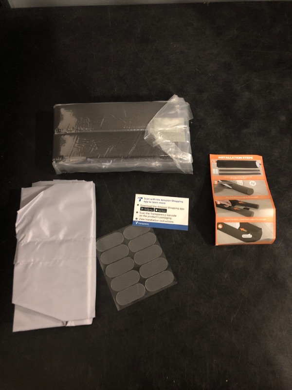 Photo 1 of BlissTrends Door Draft Stopper Covers Gaps up to 2.36", Draft Stopper for Bottom of Door Soundproof, Windproof, Dustproof, Block Light, Insect Resistant, Under Door Draft Stopper 36 Inch (Black)