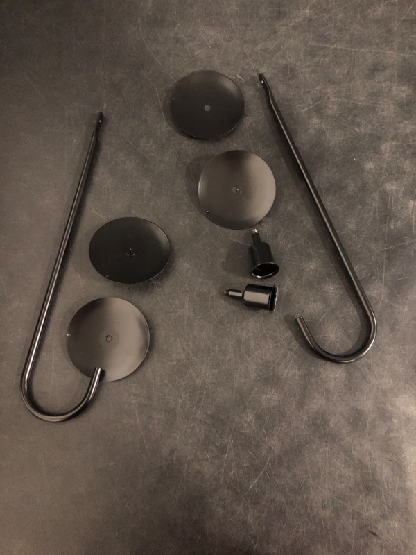 Photo 1 of Candle Sconces Set of 2, Taper & Pillar Wall Candle Holder, Black Wall Sconces Set of Two, Decor for Entryway, Stair Corner, Living Room