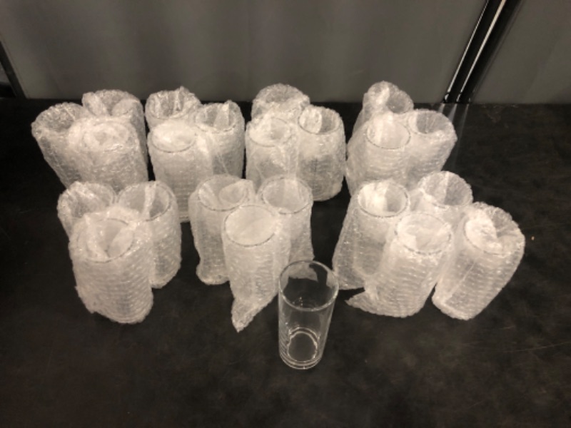 Photo 1 of Highball Glasses Set of 24-8oz Tall Water Glasses for Mojito, Whiskey, Cocktails - Clear Drinking Glassware for Kitchen - Tall Drinking Glasses Set for Mixed Drinks (Glass, 24PCS8OZ)