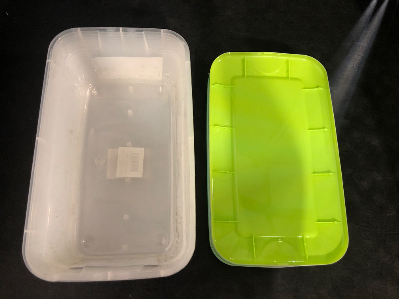 Photo 1 of Case of 10 Shoe Box's with lids (Clear) - Exterior Dimensions: 7-1/2x13x4-1/4